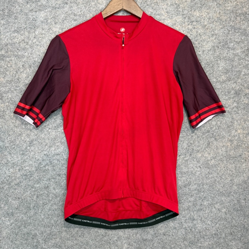 Castelli Cycling Jersey Mens Large Bike Riding Zip Top Performance Shirt Italian